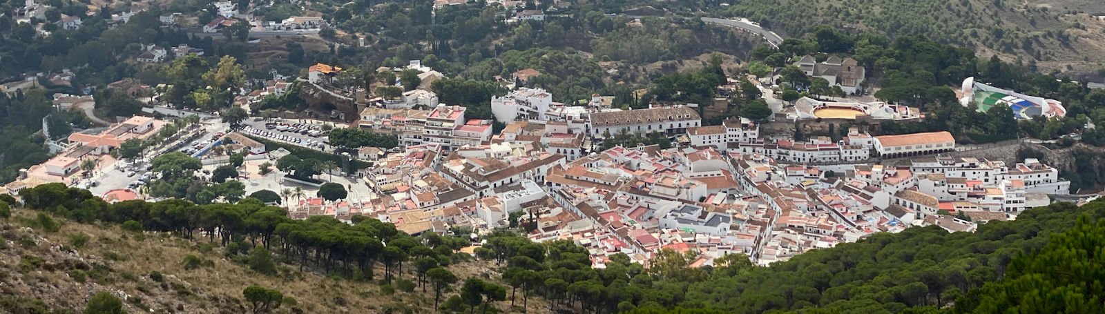 Mijas Pueblo set oppefra