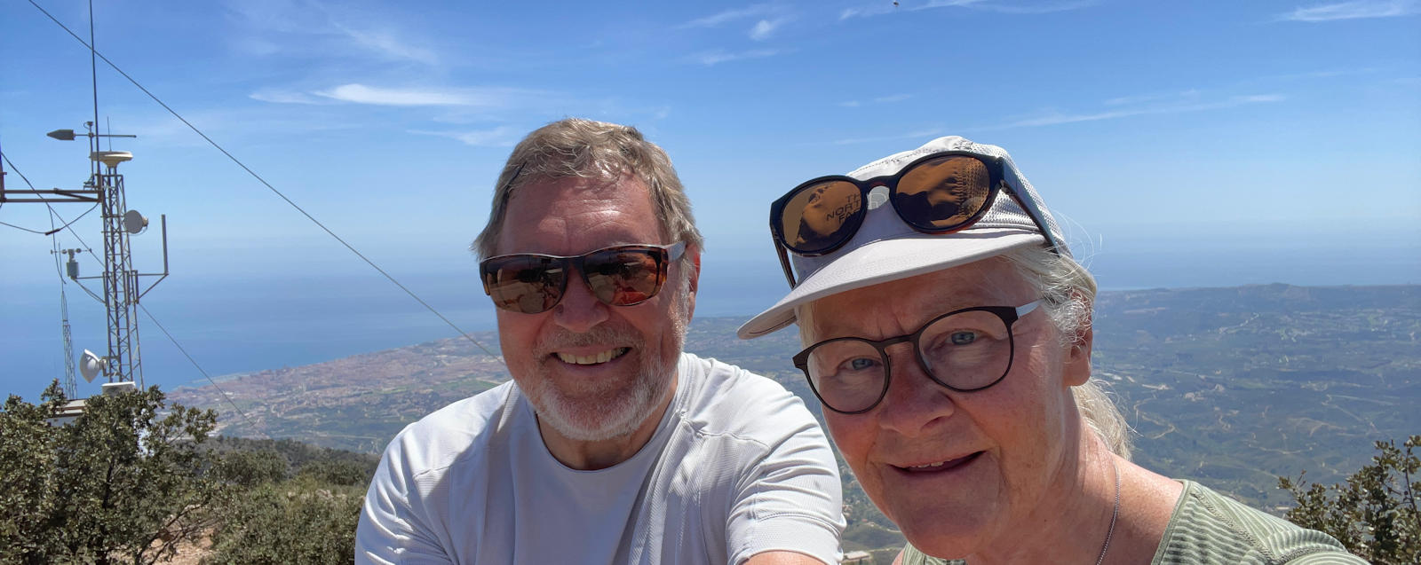 Selfie fra Pico Mijas, det højeste punkt i Sierra de Mijas