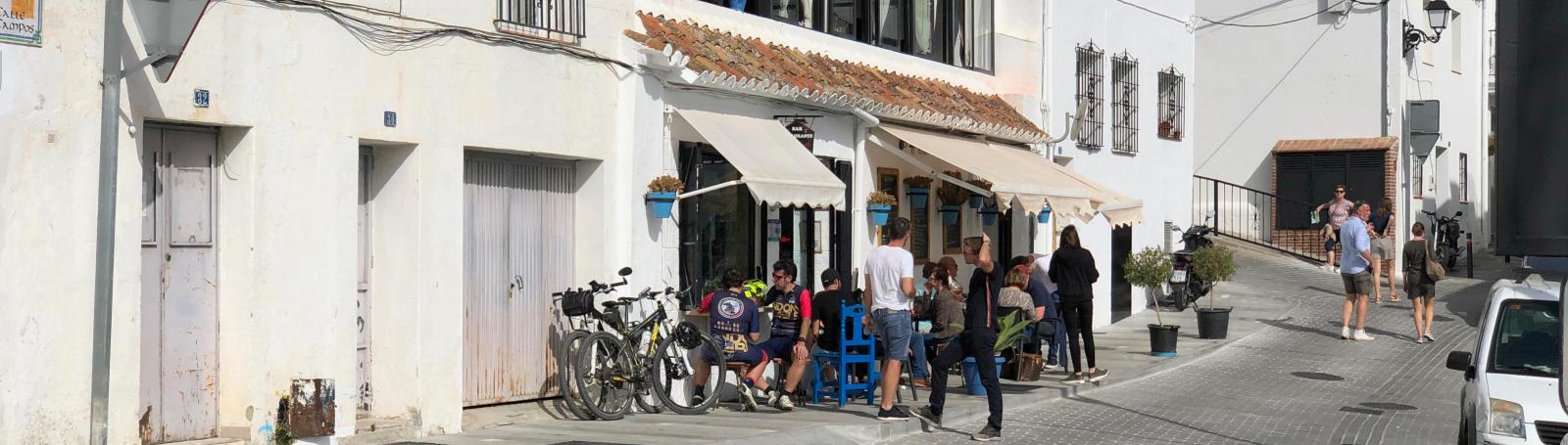 Lokale spisesteder i Mijas Pueblo, den hvide by