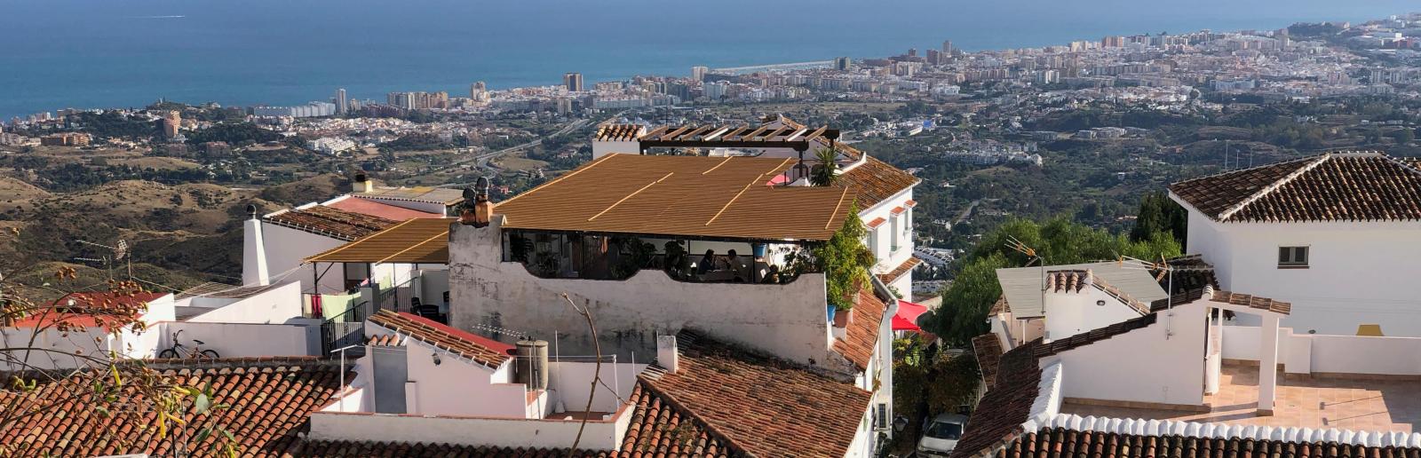 Lukkede spisesteder i Mijas Pueblo, den hvide by